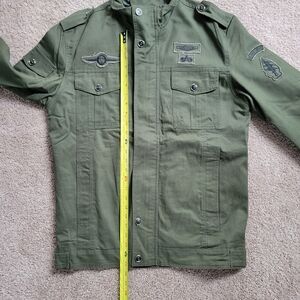 Fun jacket with airborne patches